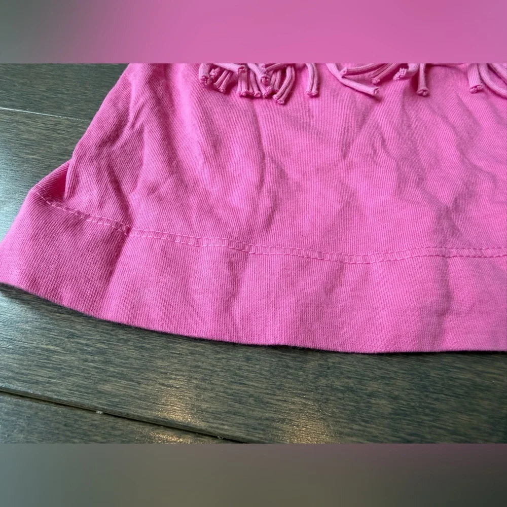Joah Love Girls' Pink Fringe Tank Dress